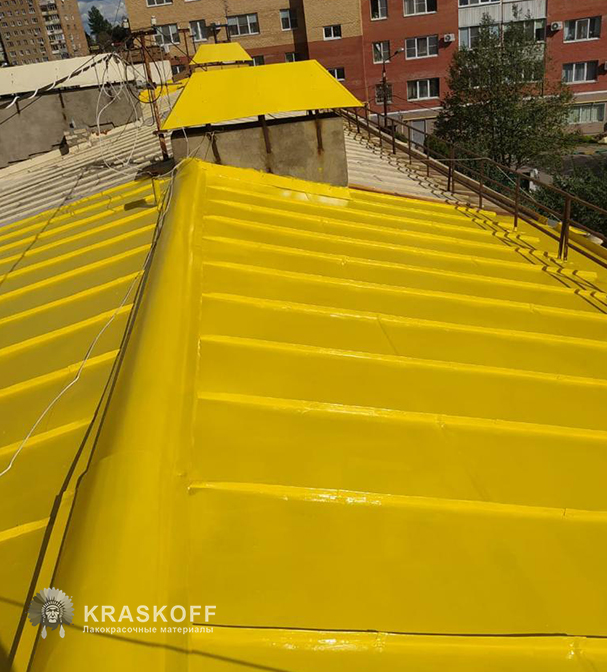 Полиуретановая УФ-стойкая грунт-эмаль Ферростоун Хим для профессиональной защиты металлических кровельных конструкций